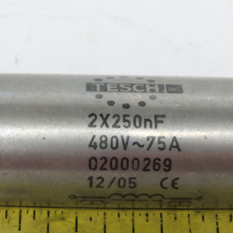 Tesch 020 00269 2X250nf 480V-75A Line Filter