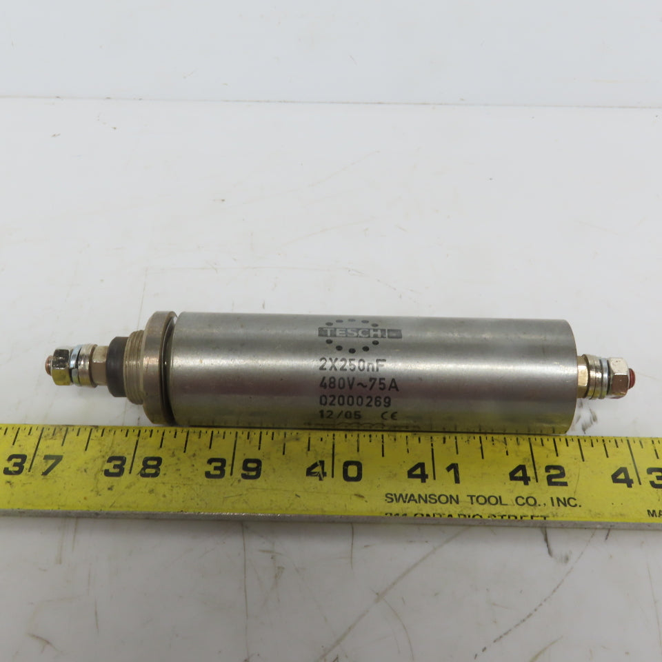 Tesch 020 00269 2X250nf 480V-75A Line Filter