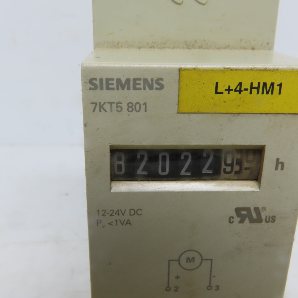 Siemens 7KT5 801 Hour Meter 12-24VDC