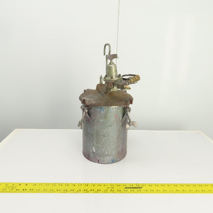 2.5 Gallon Steel Paint Pressure Pot Canister Tank 60PSI W/ Regulator (Needs Seal