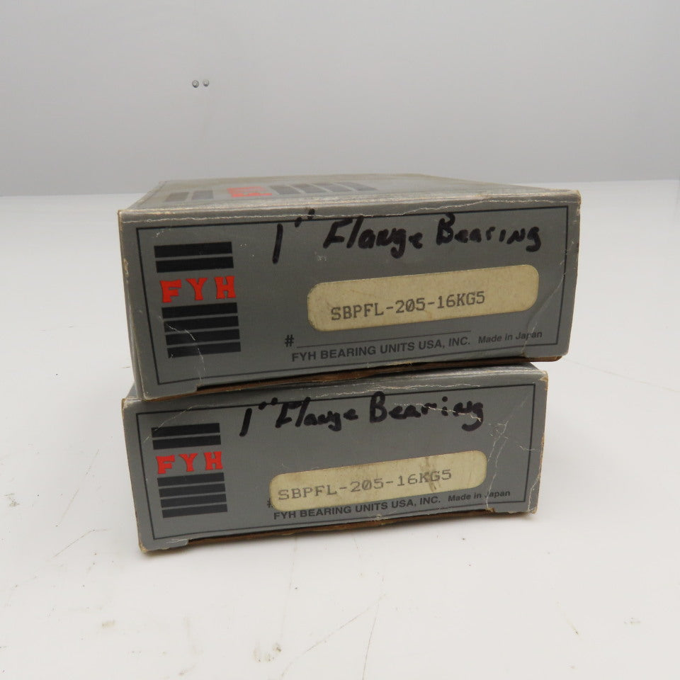 FYH SBPFL-205-16KG5 1" Flange Mount Bearing NOS Lot Of 2