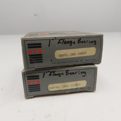 FYH SBPFL-205-16KG5 1" Flange Mount Bearing NOS Lot Of 2