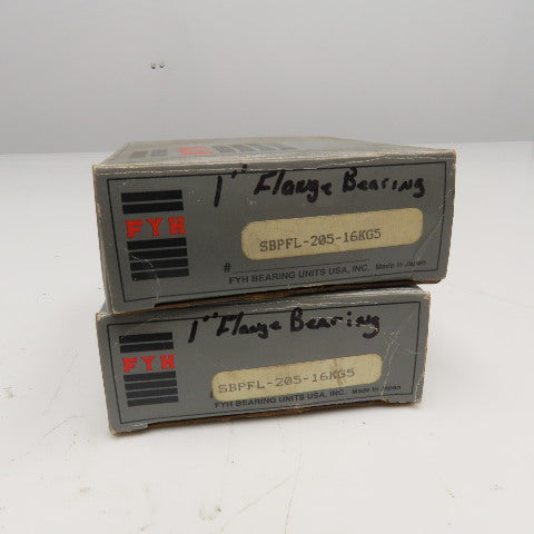 FYH SBPFL-205-16KG5 1" Flange Mount Bearing NOS Lot Of 2