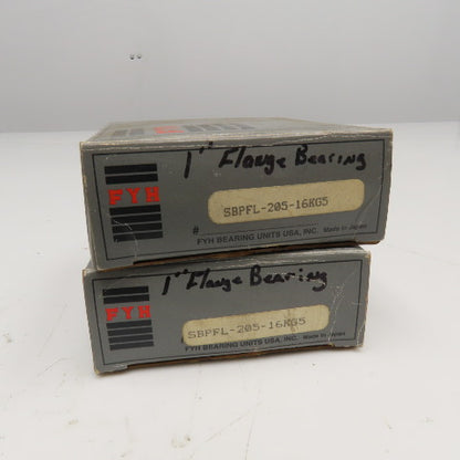 FYH SBPFL-205-16KG5 1" Flange Mount Bearing NOS Lot Of 2