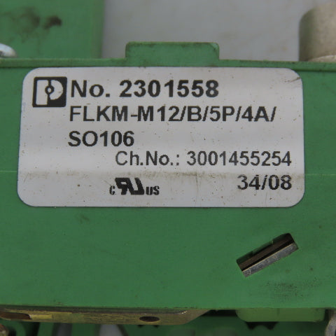 Phoenix Contact 2301558 FLKM-M12/B/5P/4A/SO106 Interface Module Lot of 2