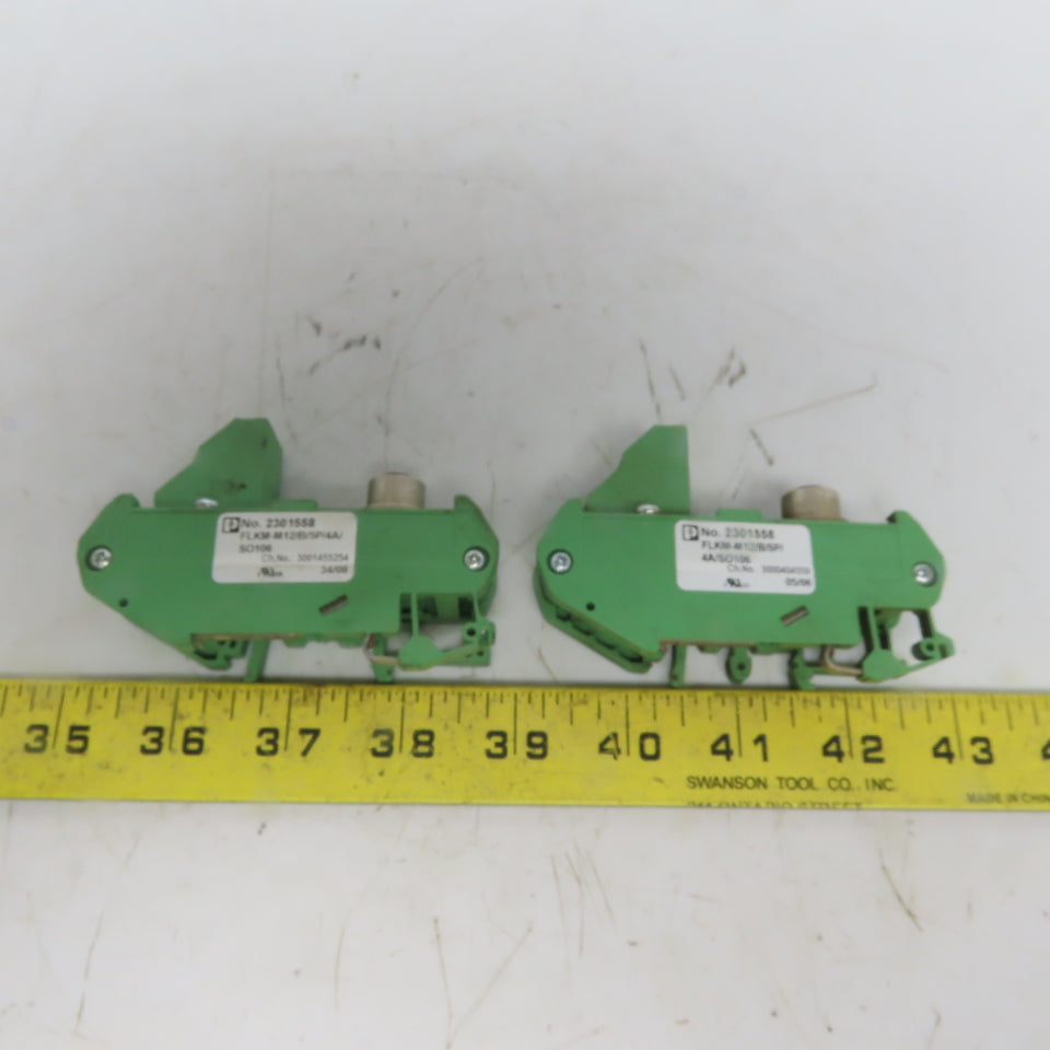 Phoenix Contact 2301558 FLKM-M12/B/5P/4A/SO106 Interface Module Lot of 2
