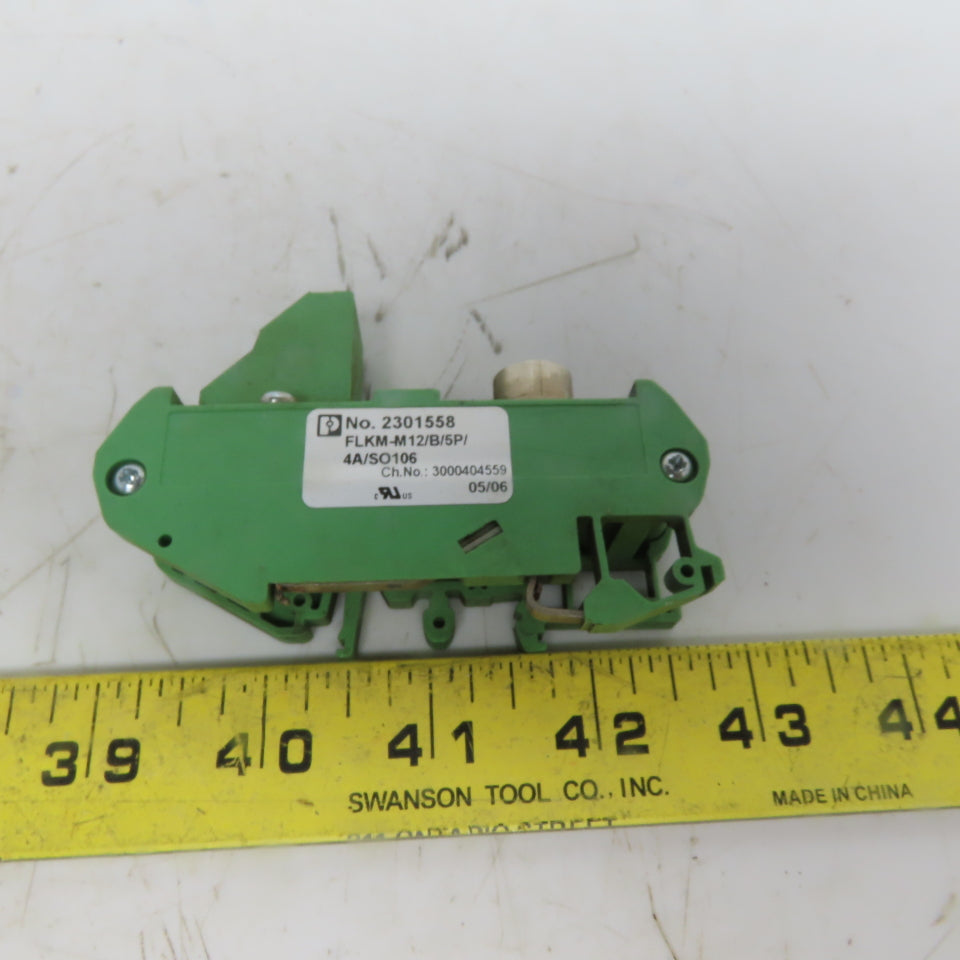 Phoenix Contact 2301558 FLKM-M12/B/5P/4A/SO106 Interface Module Lot of 2
