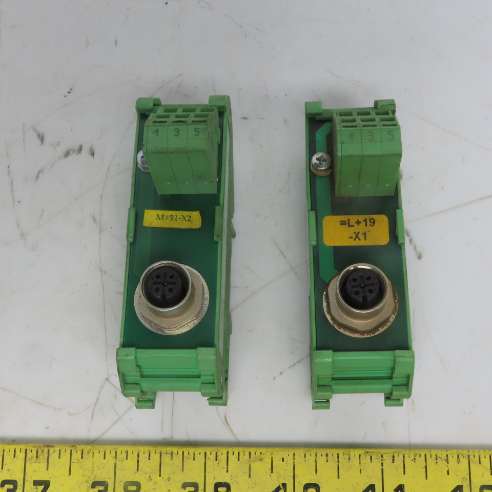 Phoenix Contact 2301558 FLKM-M12/B/5P/4A/SO106 Interface Module Lot of 2