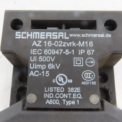 Schmersal AZ 16-02ZVRK-M16 Safety Interlock Switch