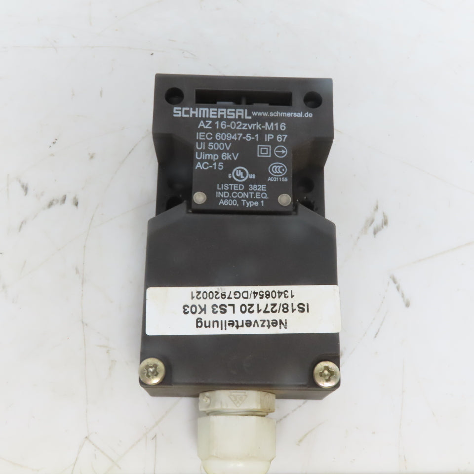 Schmersal AZ 16-02ZVRK-M16 Safety Interlock Switch
