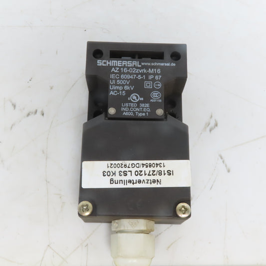 Schmersal AZ 16-02ZVRK-M16 Safety Interlock Switch