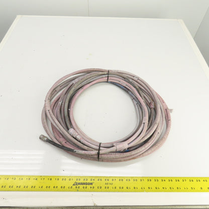 Pressure Feed Air & Fluid Hose Assembly For Air Paint Sprayer 36' OAL