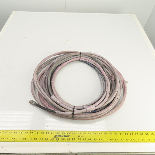 Pressure Feed Air & Fluid Hose Assembly For Air Paint Sprayer 36' OAL