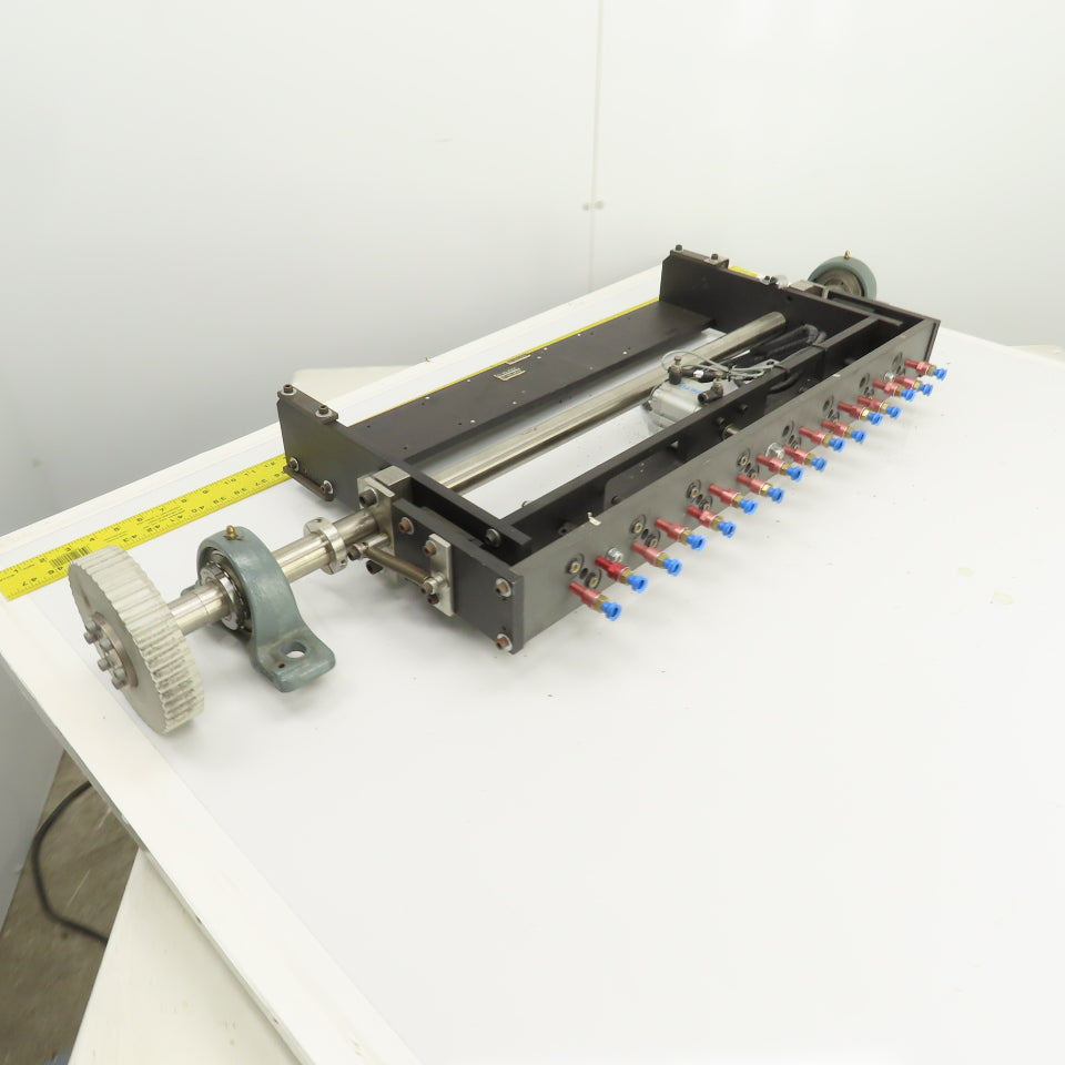 Festo 24" Single Section Robotic Pneumatic Vacuum Pick And Place Arm Fixture