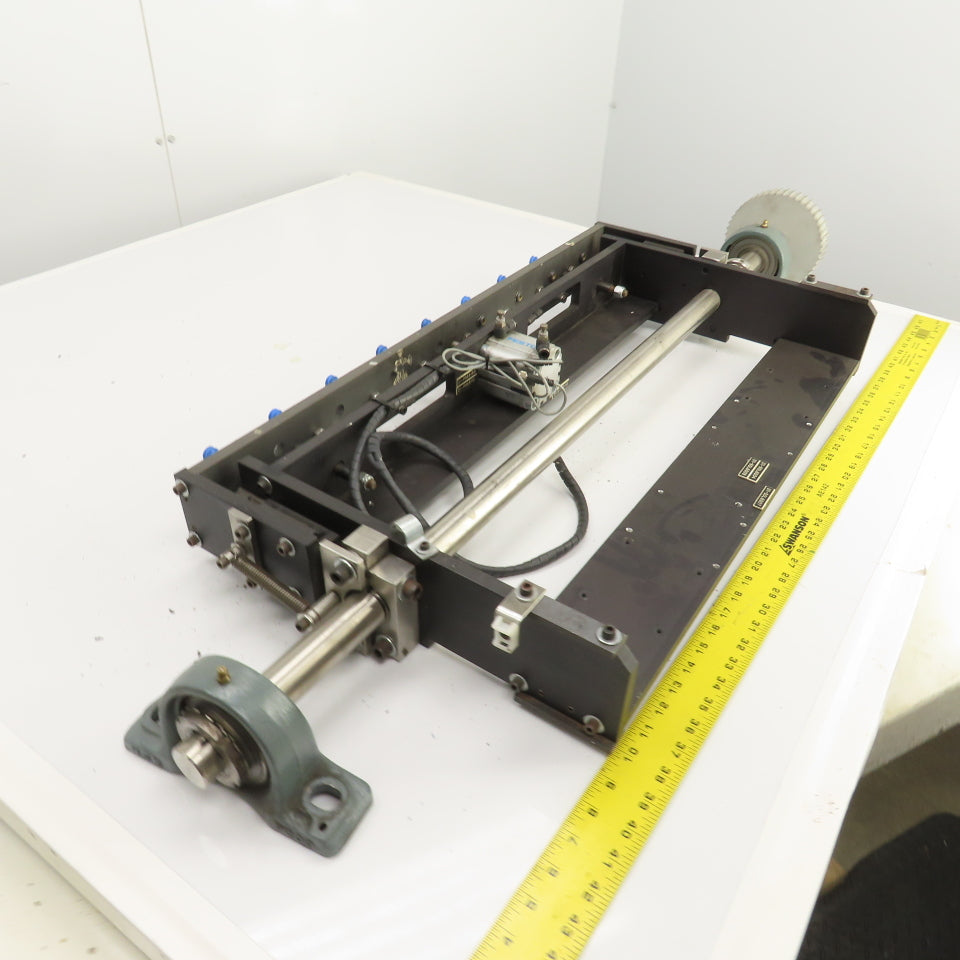 Festo 24" Single Section Robotic Pneumatic Vacuum Pick And Place Arm Fixture