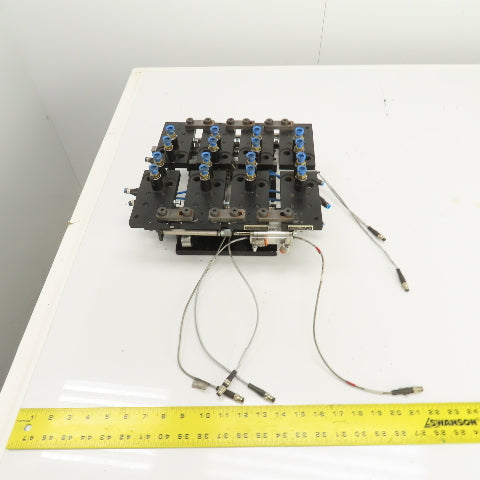 Festo 2-Section 10" x 2" Pneumatic Vacuum Robotic Pick And Place Arm Fixture