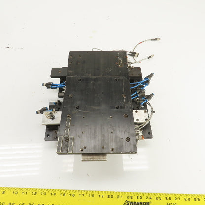 Festo 2-Section 10" x 2" Pneumatic Vacuum Robotic Pick And Place Arm Fixture