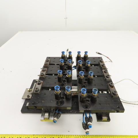 Festo 2-Section 10" x 2" Pneumatic Vacuum Robotic Pick And Place Arm Fixture