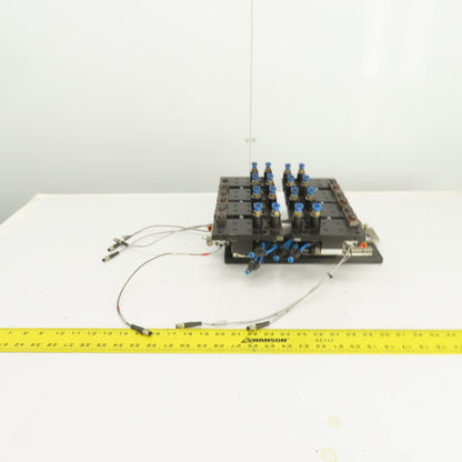 Festo 2-Section 10" x 2" Pneumatic Vacuum Robotic Pick And Place Arm Fixture