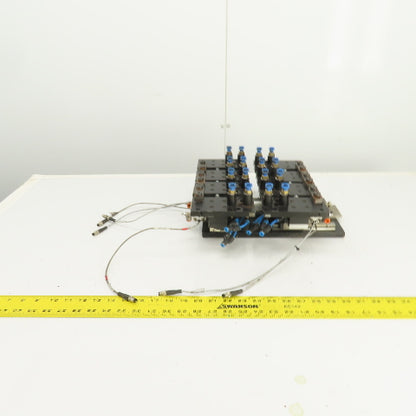Festo 2-Section 10" x 2" Pneumatic Vacuum Robotic Pick And Place Arm Fixture