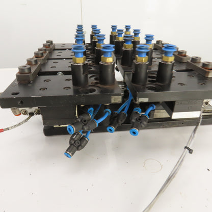 Festo 2-Section 10" x 2" Pneumatic Vacuum Robotic Pick And Place Arm Fixture