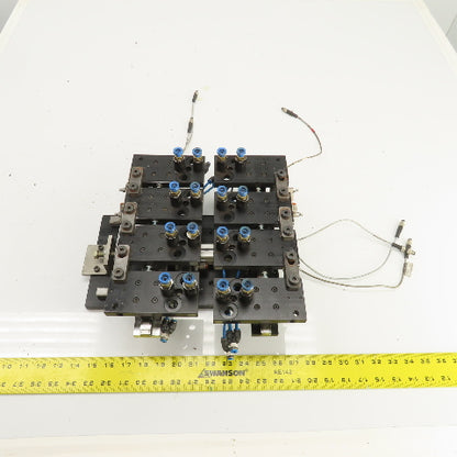 Festo 2-Section 10" x 2" Pneumatic Vacuum Robotic Pick And Place Arm Fixture
