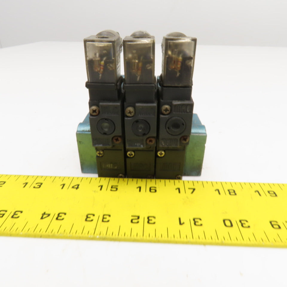 MAC 45A-LAD-DAAJ-1KD Single Solenoid Pneumatic Valve Bank 120VAC VAC-120PSI