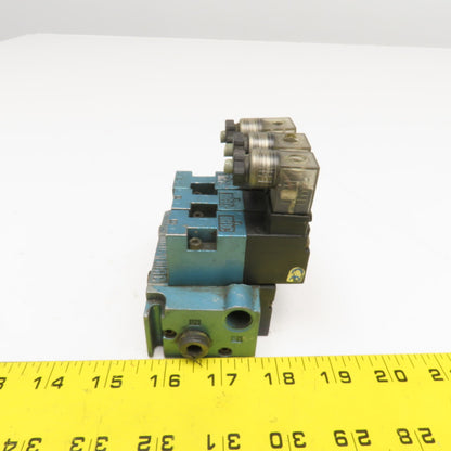 MAC 45A-LAD-DAAJ-1KD Single Solenoid Pneumatic Valve Bank 120VAC VAC-120PSI