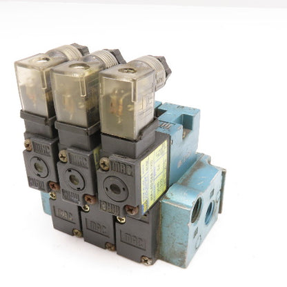 MAC 45A-LAD-DAAJ-1KD Single Solenoid Pneumatic Valve Bank 120VAC VAC-120PSI