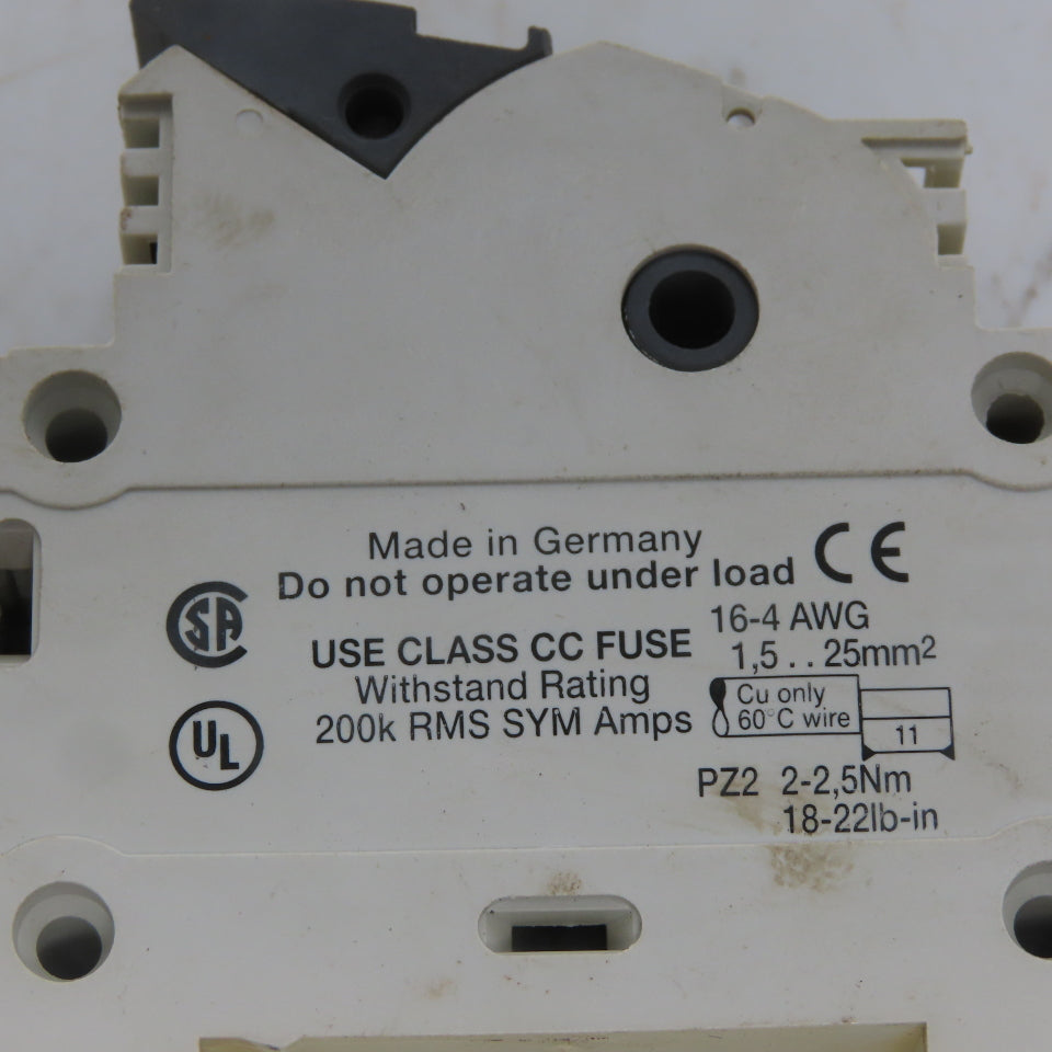 Wohner 31 299 AES CC 2 Pole 30 Amp 600 V Class CC Fuse Holder 16-4 AGW