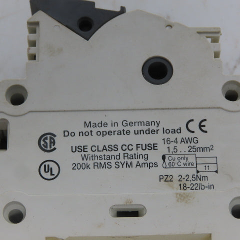 Wohner 31 299 AES CC 2 Pole 30 Amp 600 V Class CC Fuse Holder 16-4 AGW