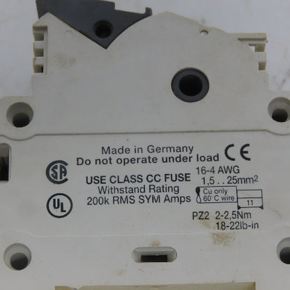 Wohner 31 299 AES CC 2 Pole 30 Amp 600 V Class CC Fuse Holder 16-4 AGW
