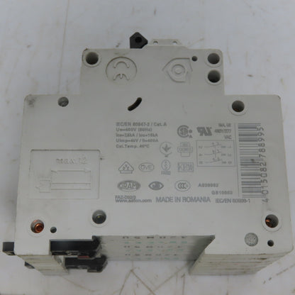 Eaton FAZ-D32/3 Miniature Circuit Breaker Toggle D Curve 3P 32A 277-480V