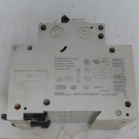 Eaton FAZ-D32/3 Miniature Circuit Breaker Toggle D Curve 3P 32A 277-480V
