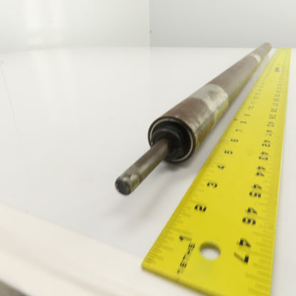 34" W x 1.485" OD Steel Gravity Conveyor Roller 0.435" Shaft 34-7/8" BF