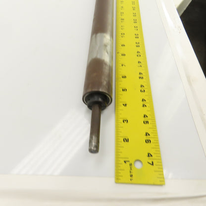 34" W x 1.485" OD Steel Gravity Conveyor Roller 0.435" Shaft 34-7/8" BF