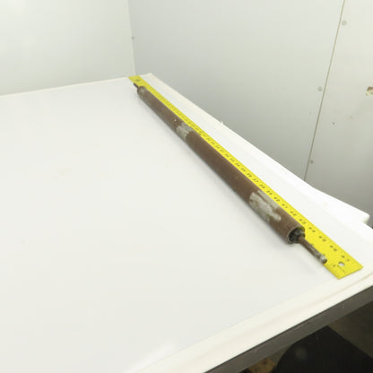 34" W x 1.485" OD Steel Gravity Conveyor Roller 0.435" Shaft 34-7/8" BF