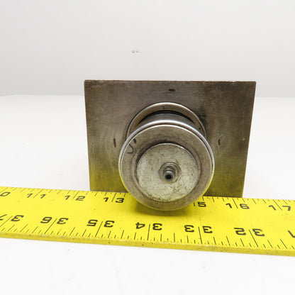 Block Mount Eccentric Roller Cam 3/4" Roller Approx 2-1/2" Orbit 3/4" Shaft