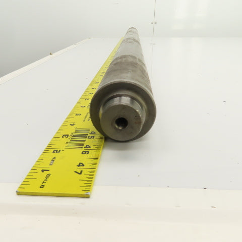 60mm OD Weighted Steel Pinch Plate Roller 1022mm W Face 1057mm OAL 35mm Axle