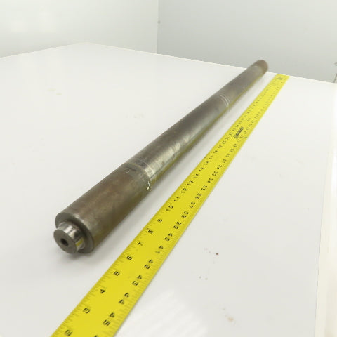 60mm OD Weighted Steel Pinch Plate Roller 1022mm W Face 1057mm OAL 35mm Axle