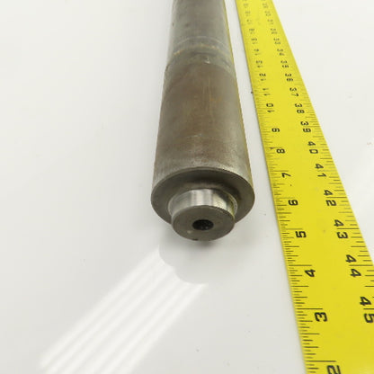 60mm OD Weighted Steel Pinch Plate Roller 1022mm W Face 1057mm OAL 35mm Axle