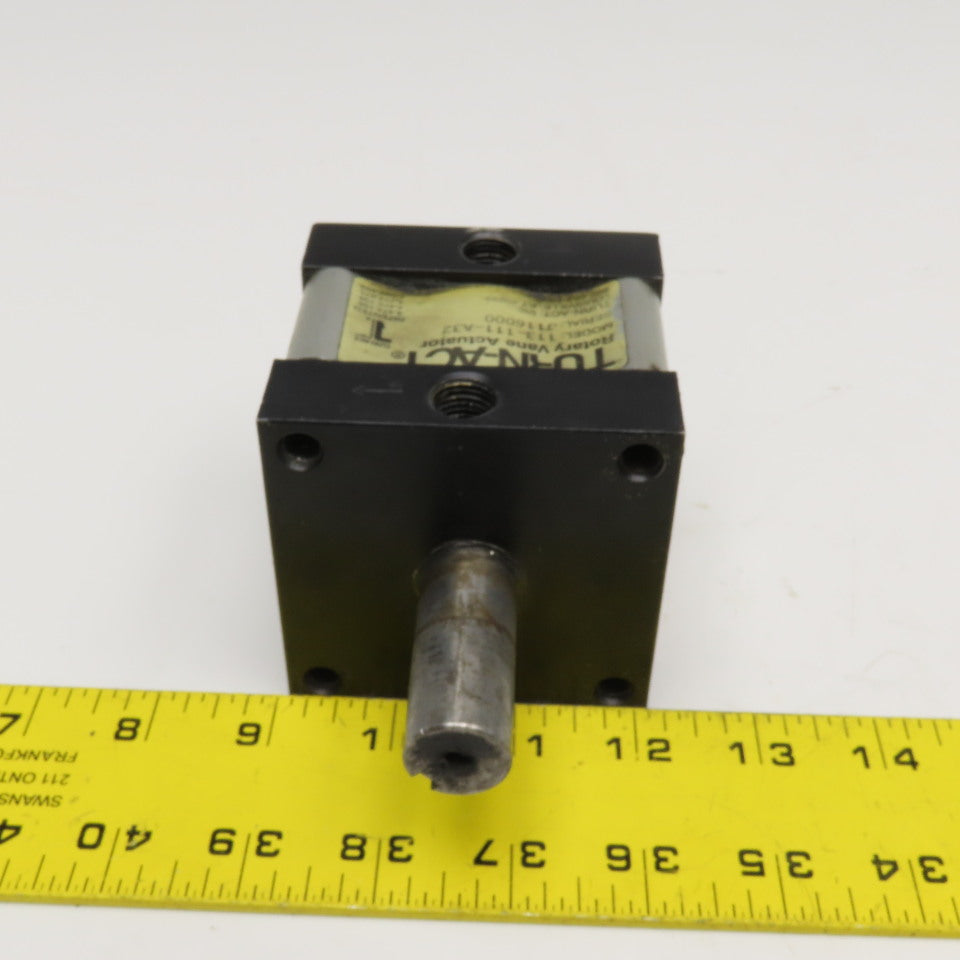 Turn-Act 113-111-A32 Pneumatic Rotary Vane Actuator 180° 3/4" Shaft 1/4" NPT