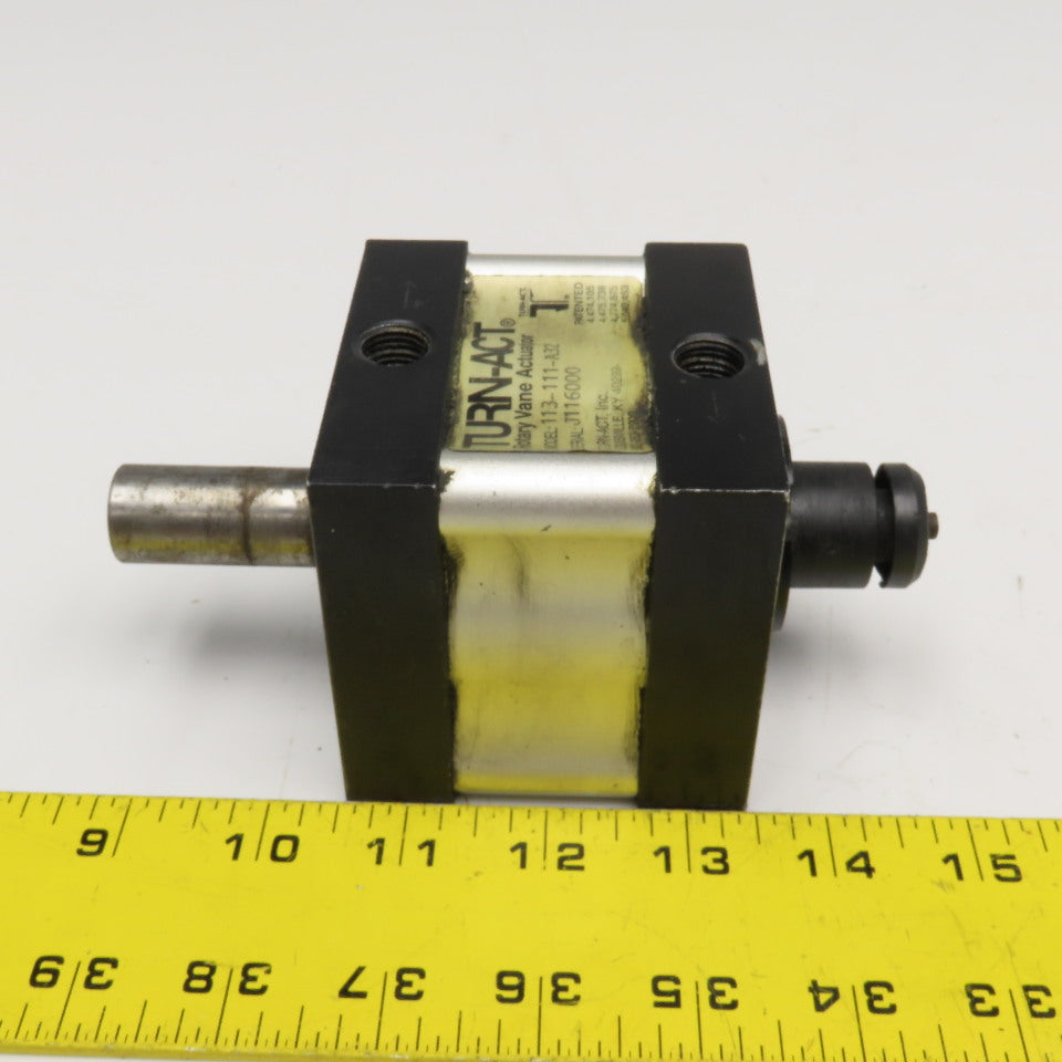 Turn-Act 113-111-A32 Pneumatic Rotary Vane Actuator 180° 3/4" Shaft 1/4" NPT