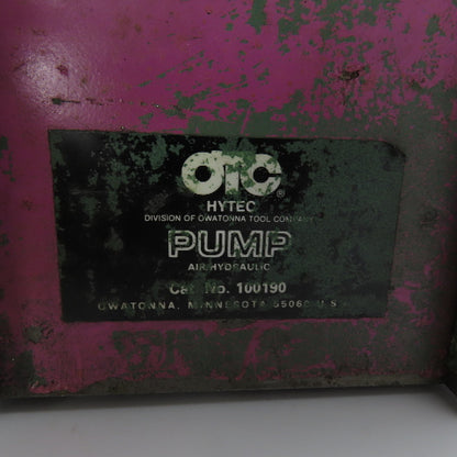 OTC Hytec 100190 Pneumatic Hydraulic Pump 40-125PSI Input Parts/Repair