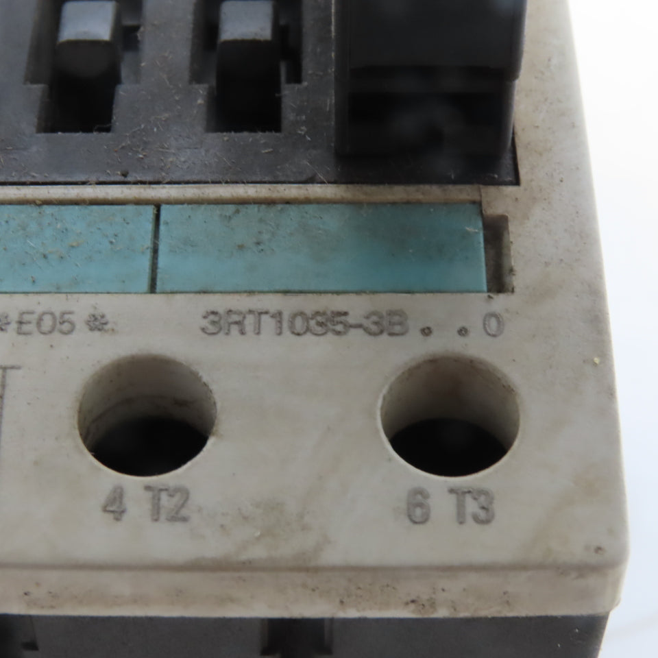 Siemens 3RT1035-3B 3 Pole Contactor W/24V Coil 30Hp