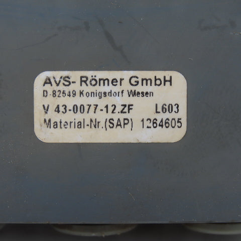 AVS Romer V 43-0077-12.ZF Composite Pneumatic Manifold Block 12mm to 8mm