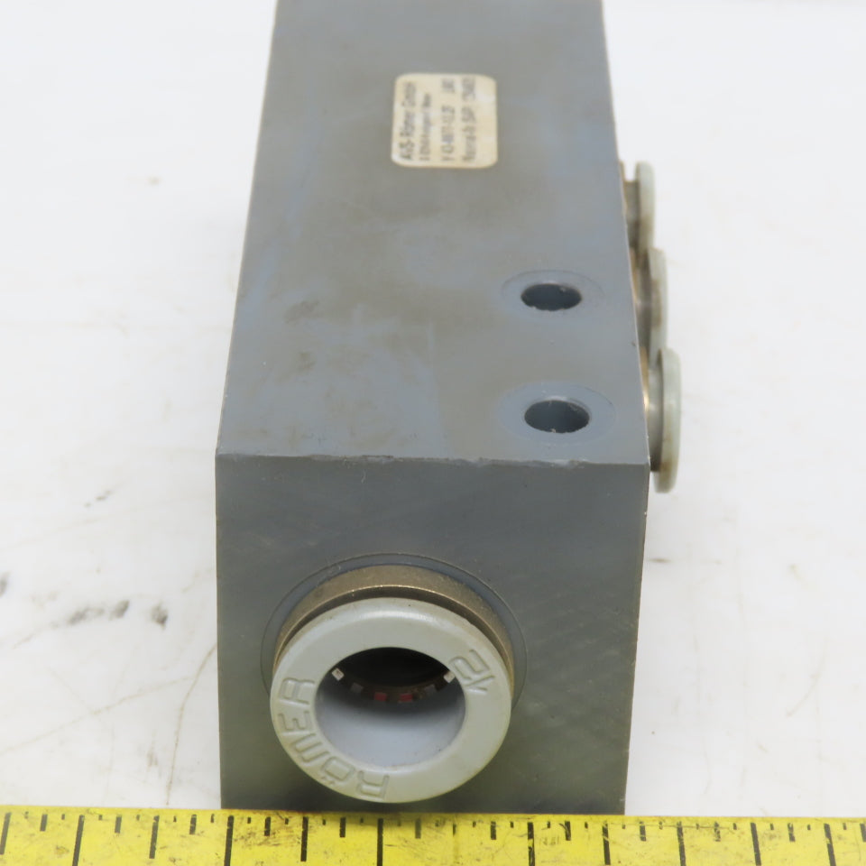 AVS Romer V 43-0077-12.ZF Composite Pneumatic Manifold Block 12mm to 8mm