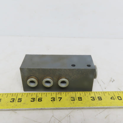 AVS Romer V 43-0077-12.ZF Composite Pneumatic Manifold Block 12mm to 8mm