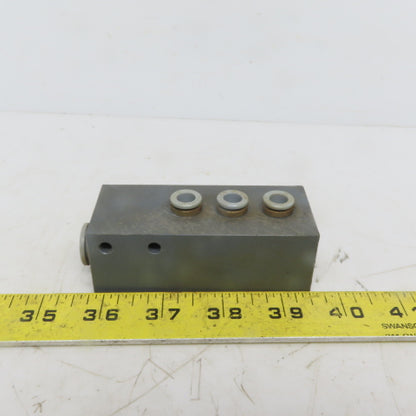 AVS Romer V 43-0077-12.ZF Composite Pneumatic Manifold Block 12mm to 8mm