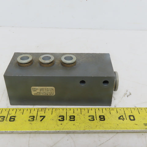 AVS Romer V 43-0077-12.ZF Composite Pneumatic Manifold Block 12mm to 8mm